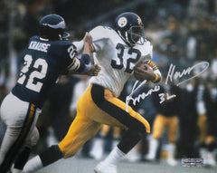 Franco Harris Pittsburgh Steelers Signed Autographed 8" x 10" Running Photo Heritage Authentication COA