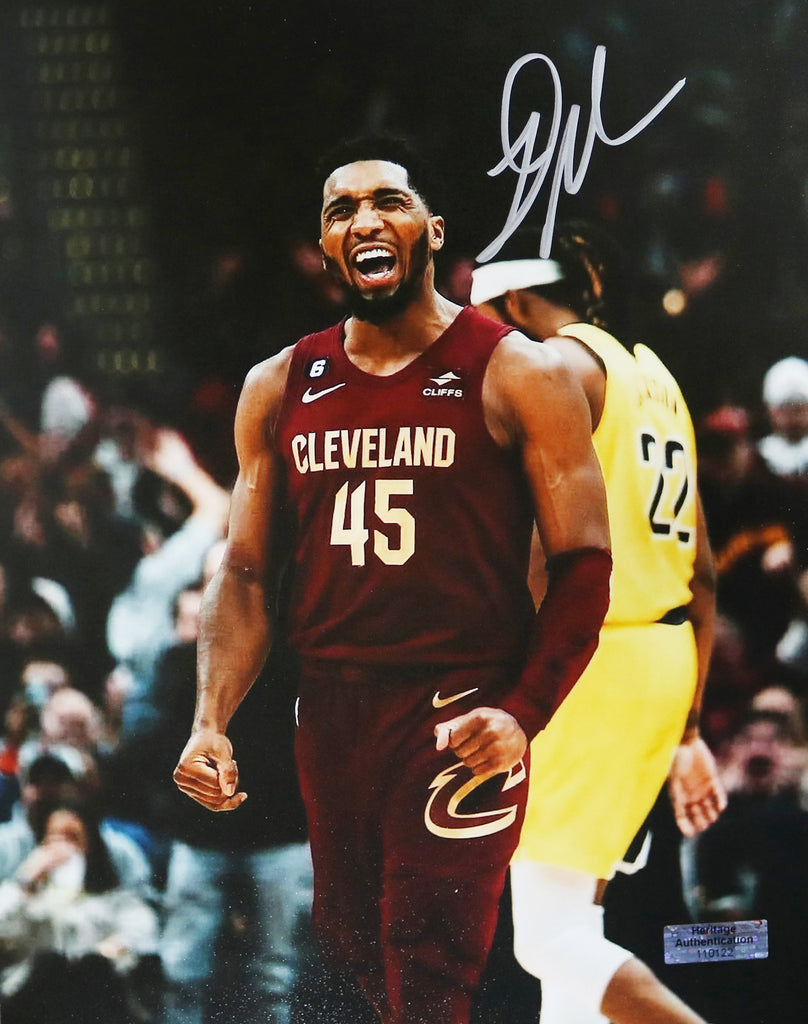 Donovan Mitchell Cleveland Cavaliers Autographed 8 x 10 71-Point Game Celebration Photograph