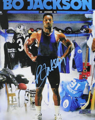 Bo Jackson Los Angeles Raiders Kansas City Royals Signed Autographed 8" x 10" Photo Heritage Authentication COA
