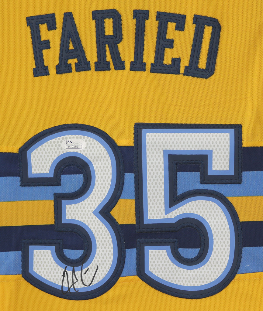 Kenneth Faried Denver Nuggets Signed Autographed Yellow #35 Jersey