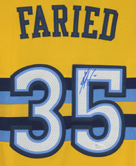 Kenneth Faried Denver Nuggets Signed Autographed Yellow #35 Jersey Blue Auto JSA COA