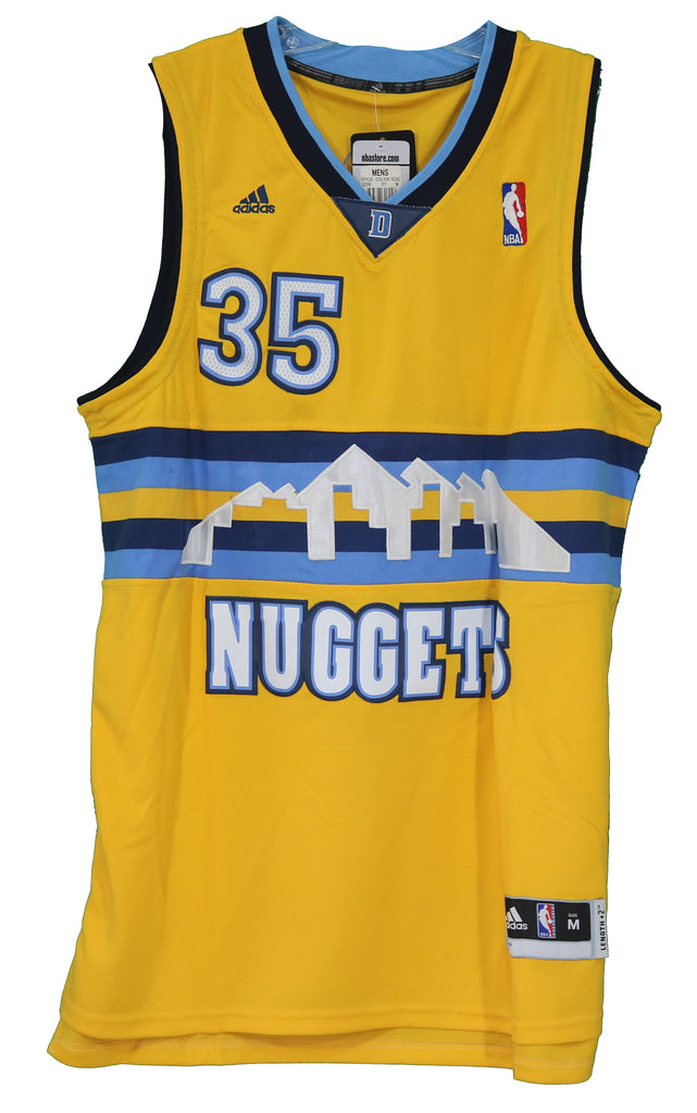 Kenneth Faried Denver Nuggets Signed Autographed Yellow #35 Jersey