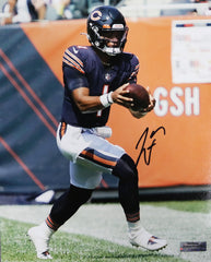 Justin Fields Chicago Bears Signed Autographed 8" x 10" Photo Heritage Authentication COA