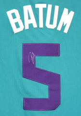 Nicolas Batum Charlotte Hornets Signed Autographed Teal #5 Jersey