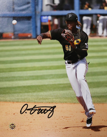 Oneil Cruz Pittsburgh Pirates Signed Autographed 8" x 10" Throwing Photo PRO-Cert COA