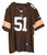 Barkevious Mingo Cleveland Browns Signed Autographed Brown #51 Jersey - DISCOLORATION
