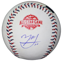 Manny Machado Los Angeles Dodgers Signed Autographed Rawlings 2018 All-Star Game Official Baseball Global COA with Display Holder