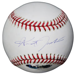Austin Jackson Detroit Tigers Signed Autographed Rawlings Official Major League Baseball MLB and Upper Deck Authentication with Display Holder