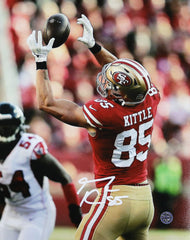George Kittle San Francisco 49ers Signed Autographed 8" x 10" Catching Photo PRO-Cert COA