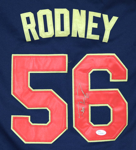 Fernando Rodney Seattle Mariners Signed Autographed 2014 All Star #56 Jersey JSA COA SIZE 48