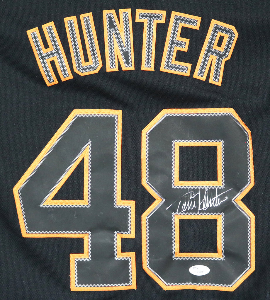 Torii Hunter Detroit Tigers Signed Autographed Black Jersey JSA COA –