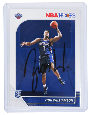 Zion Williamson New Orleans Pelicans Signed Autographed 2019-20 Panini NBA Hoops #258 Basketball Card PRO-Cert COA