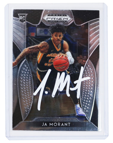 Ja Morant Memphis Grizzlies Signed Autographed 2019 Panini Prizm Draft Picks #2 Basketball Card PRO-Cert COA