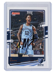 Ja Morant Memphis Grizzlies Signed Autographed 2020-21 Panini Donruss #107 Basketball Card PRO-Cert COA