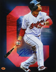 Jose Ramirez Cleveland Indians Signed Autographed 11" x 14" Photo CAS COA