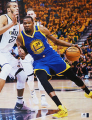 Kevin Durant Golden State Warriors Signed Autographed 11" x 14" Dribbling Photo Global COA