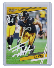 T.J. Watt Pittsburgh Steelers Signed Autographed 2020 Panini Prestige #175 Football Card PRO-Cert COA