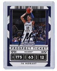 Ja Morant Murray State Racers Signed Autographed 2020 Panini Contenders #44 Basketball Card PRO-Cert COA