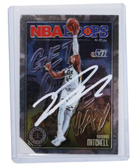 Donovan Mitchell Utah Jazz Signed Autographed 2019-20 Panini Hoops Premium Stock #6 Basketball Card PRO-Cert COA