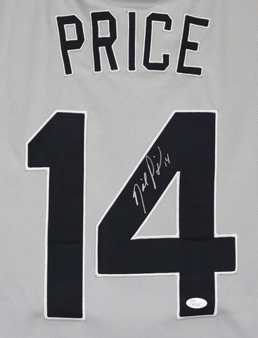 David Price Tampa Bay Rays Signed Autographed Gray #14 Jersey JSA COA