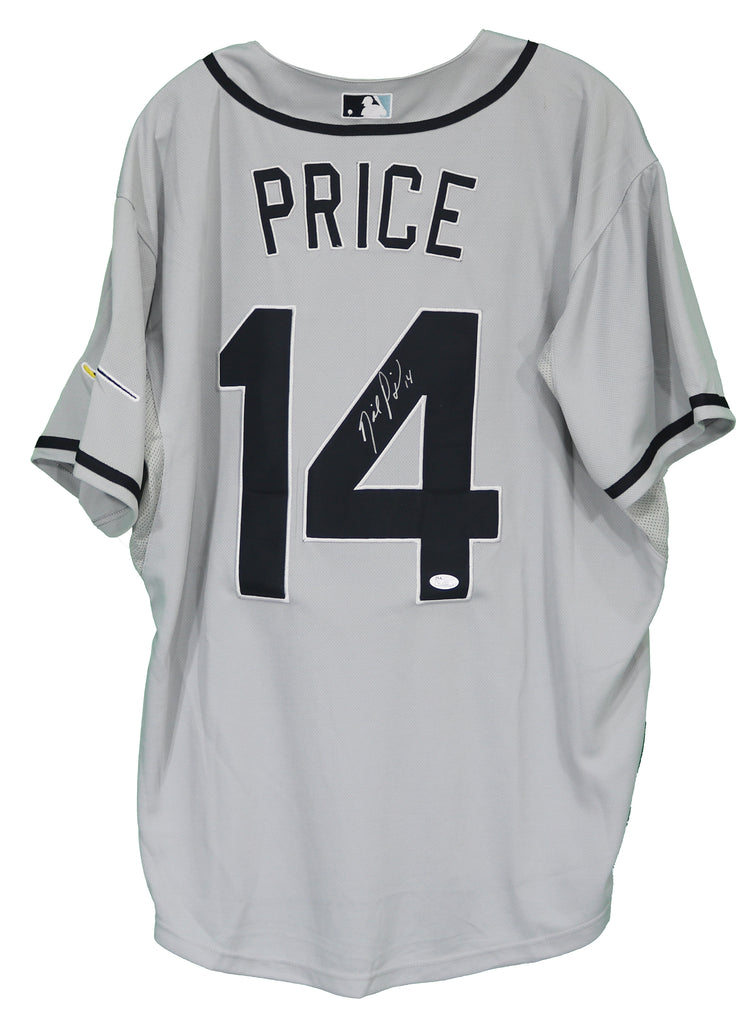 David Price Tampa Bay Rays Signed Autographed Gray #14 Jersey JSA