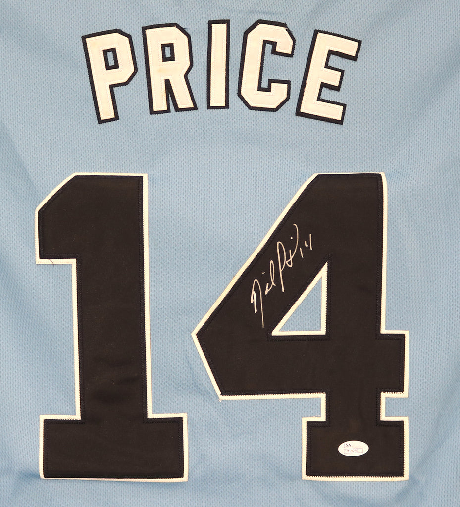 David Price Tampa Bay Rays Signed Autographed Light Blue Jersey JSA –