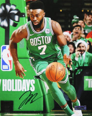 Jaylen Brown Boston Celtics Signed Autographed 8" x 10" Dribbling Photo Heritage Authentication COA