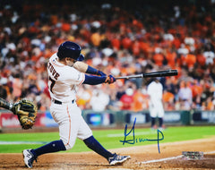 Jose Altuve Houston Astros Signed Autographed 8" x 10" Hitting Photo Heritage Authentication COA