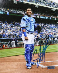 Kansas City Royals Salvador Perez Autographed Baby Blue Nike Jersey Beckett  BAS QR #W399164 - Mill Creek Sports