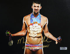 Michael Phelps Team USA Olympic Gold Medal Winner Swimmer Signed Autographed 8" x 10" Photo Heritage Authentication COA