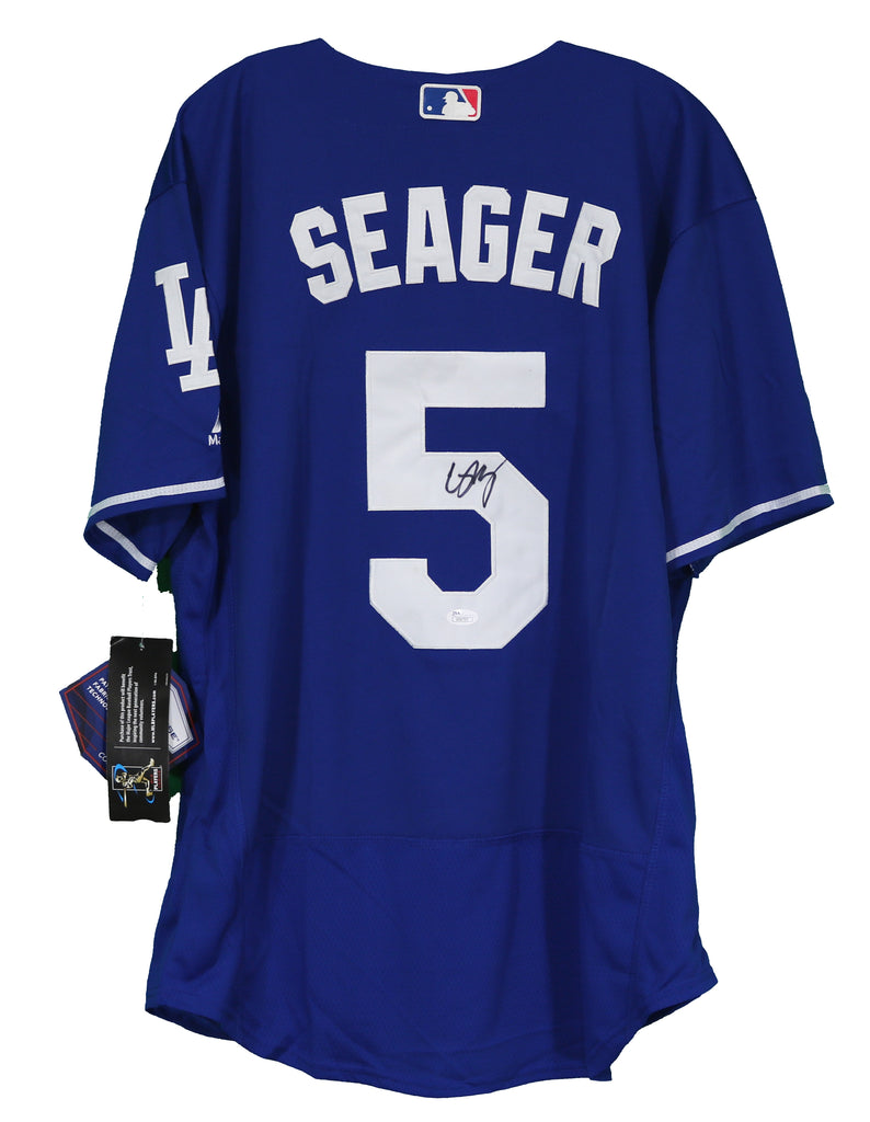 Corey Seager Los Angeles Dodgers Signed Autographed Blue #5 Jersey JSA –