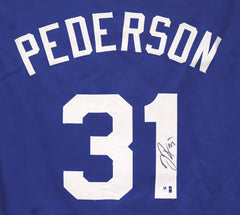 Joc Pederson Los Angeles Dodgers Signed Autographed Blue #31 Jersey Global COA