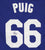 Yasiel Puig Los Angeles Dodgers Signed Autographed Blue #66 Jersey JSA COA