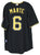 Starling Marte Pittsburgh Pirates Signed Autographed Black #6 Jersey JSA COA