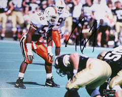 Ray Lewis Miami Hurricanes Signed Autographed 8" x 10" Photo Heritage Authentication COA
