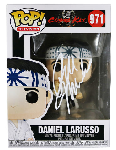 Ralph Macchio Signed Autographed Daniel LaRusso Karate Kid FUNKO POP #971 Vinyl Figure PSA In the Presence COA