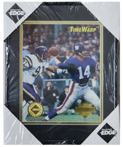 1995 Collector's Edge Time Warp Framed Jumbo Card Leslie O'Neal and Y.A. Tittle