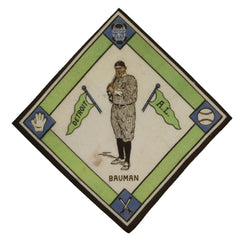 Paddy Bauman Detroit Tigers 1914 B18 Felt Blanket