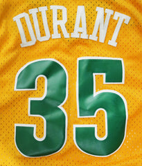 Kevin Durant Seattle Supersonics Signed Autographed Yellow #35 Jersey