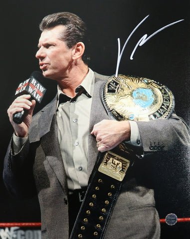Vince McMahon WWE Signed Autographed 8" x 10" Photo PRO-Cert COA