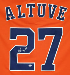 Jose Altuve Houston Astros Signed Autographed Orange #27 Jersey PAAS COA