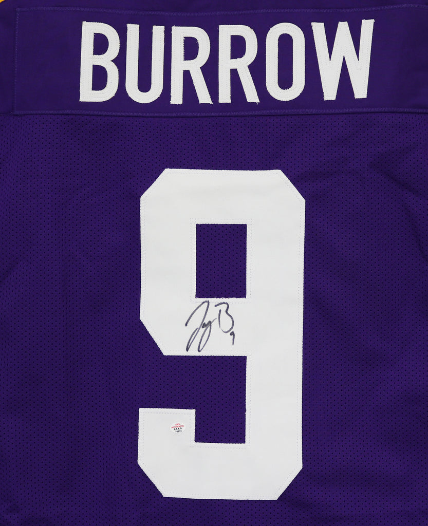 Joe Burrow LSU Jersey Tigers #9 Football Purple