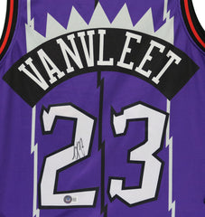 Fred VanVleet Toronto Raptors Signed Autographed Purple #23 Jersey Beckett Certification