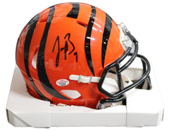 Joe Burrow Cincinnati Bengals Signed Autographed Football Mini Helmet PAAS COA