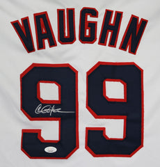 Charlie Sheen Cleveland Indians Signed Autographed White Ricky Vaughn Major League Wild Thing #99 Custom Jersey JSA Witnessed COA
