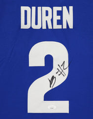 Jalen Duren Memphis Tigers Signed Autographed Blue #2 Jersey JSA COA