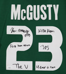 Kameron McGusty Miami Hurricanes Signed Autographed Green #23 Jersey JSA COA