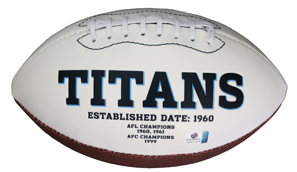 Marcus Mariota Tennessee Titans Autographed Football - FADED
