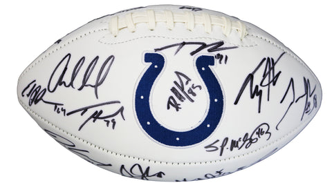 Indianapolis Colts 2016 Team Signed Autographed White Panel Logo Football PAAS COA Luck