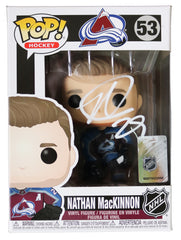 Nathan MacKinnon Colorado Avalanche Signed Autographed NHL FUNKO POP #53 Vinyl Figure Heritage Authentication - STICKER ONLY